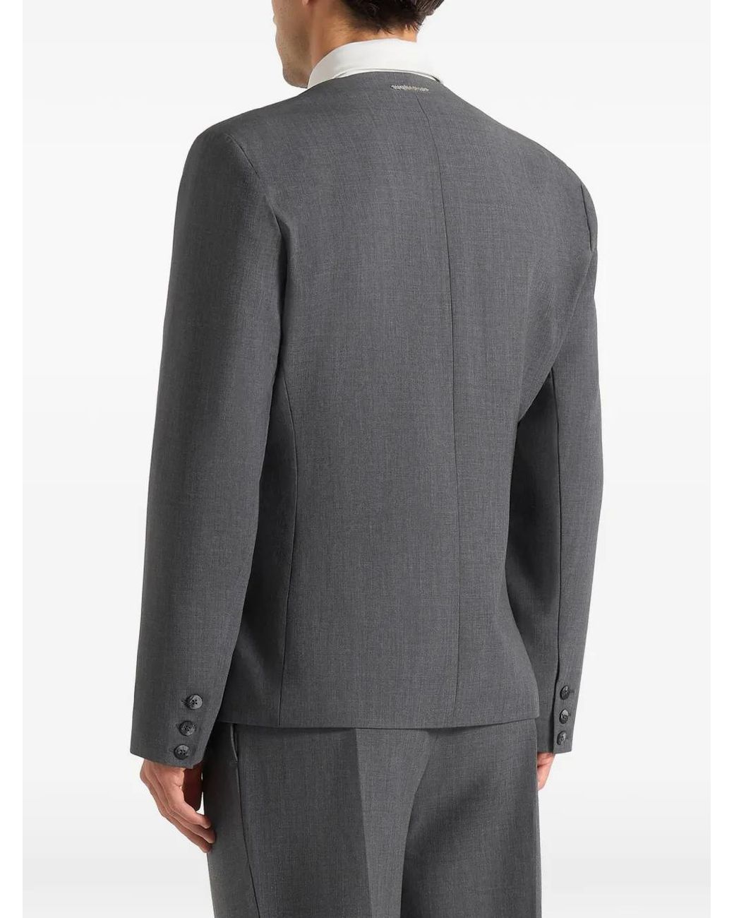 Manière De Voir Gray Timeo Tailored Kimono Blazer for men