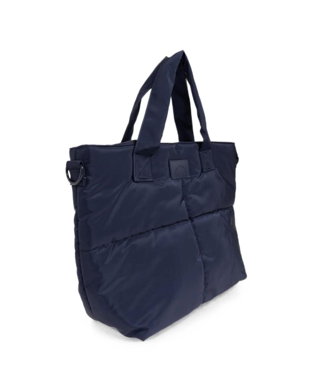 The Upside Blue Barre Quilted Tote Bag