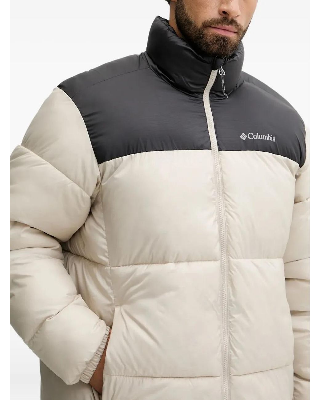 Columbia Gewatteerd Jack Met Colourblocking in het Natural voor heren