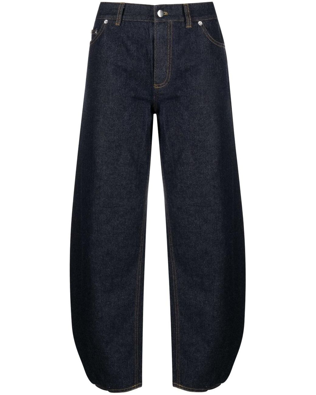 Tibi Brancusi Low-rise Tapered-leg Jeans in Blue | Lyst