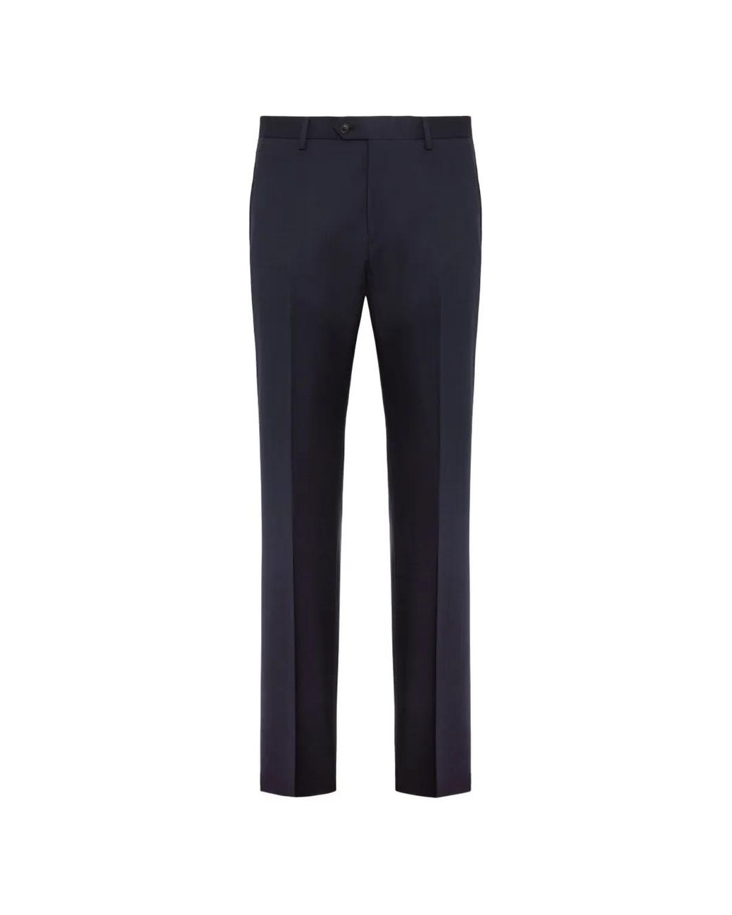 Boggi Blue Micro Patterned Stretch Wool Pants for men