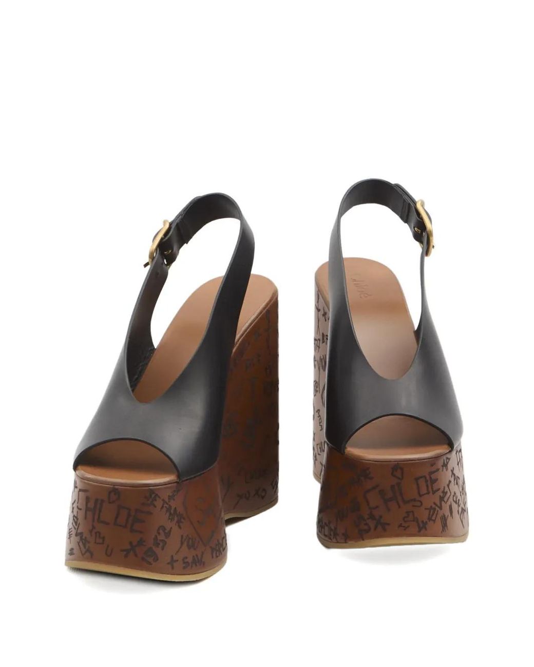 Chloé Brown 13Mm Maxime Sandals