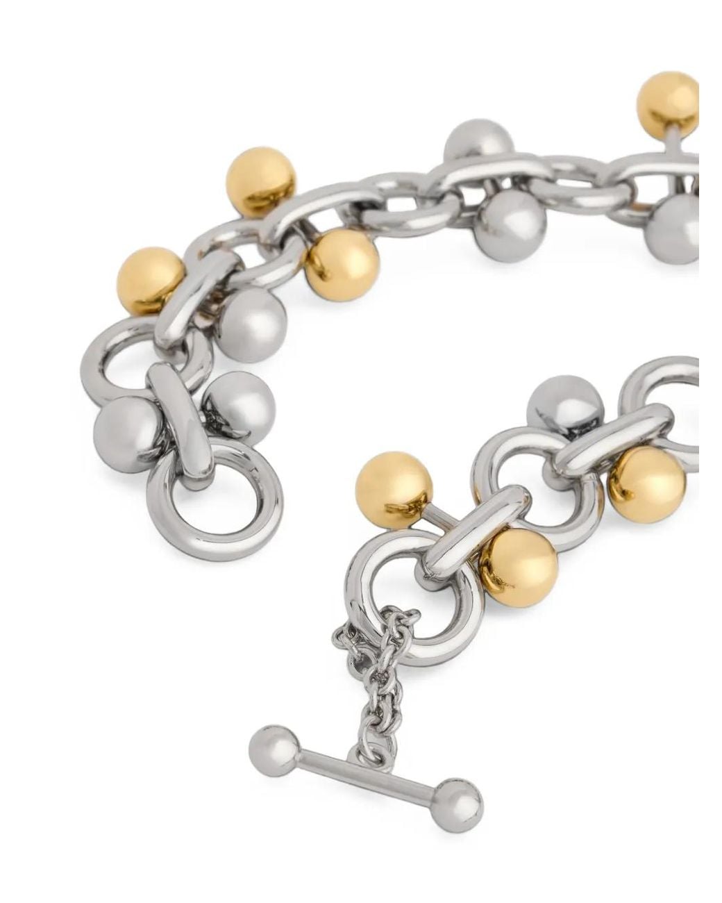 Rabanne Metallic Bicolor Archival-Inspired Necklace