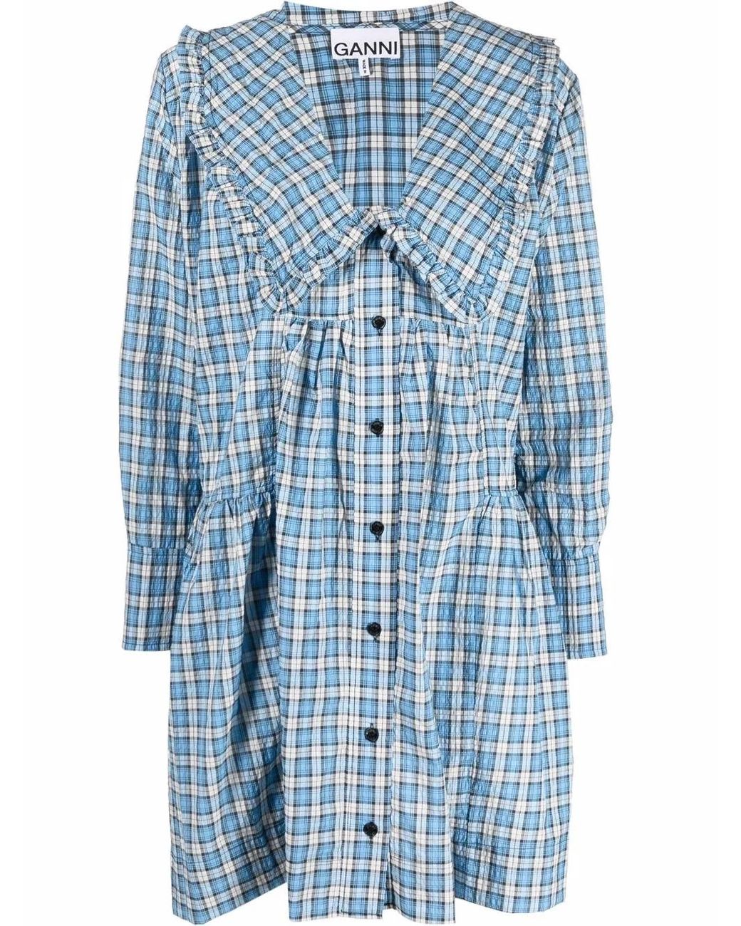 Ganni Dresses Clear Blue