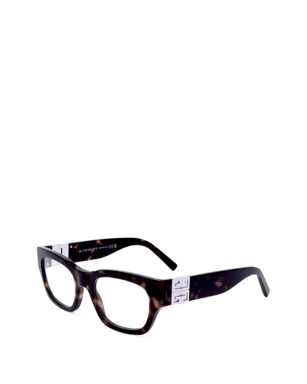 Givenchy Black Rectangle-Frame Glasses