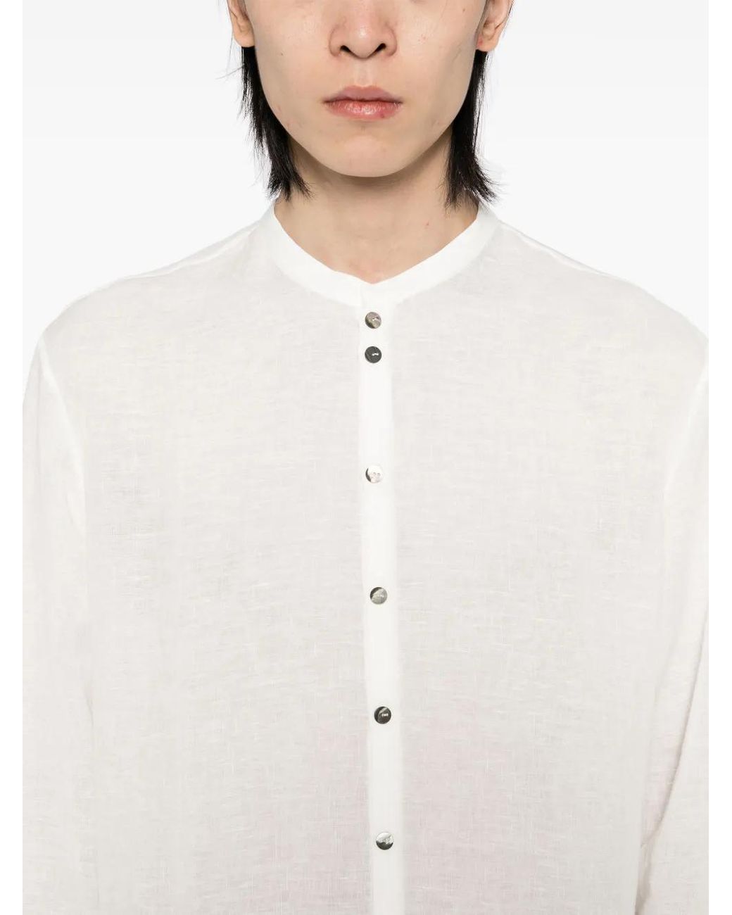 Label Under Construction Button-Up Overhemd in het White voor heren