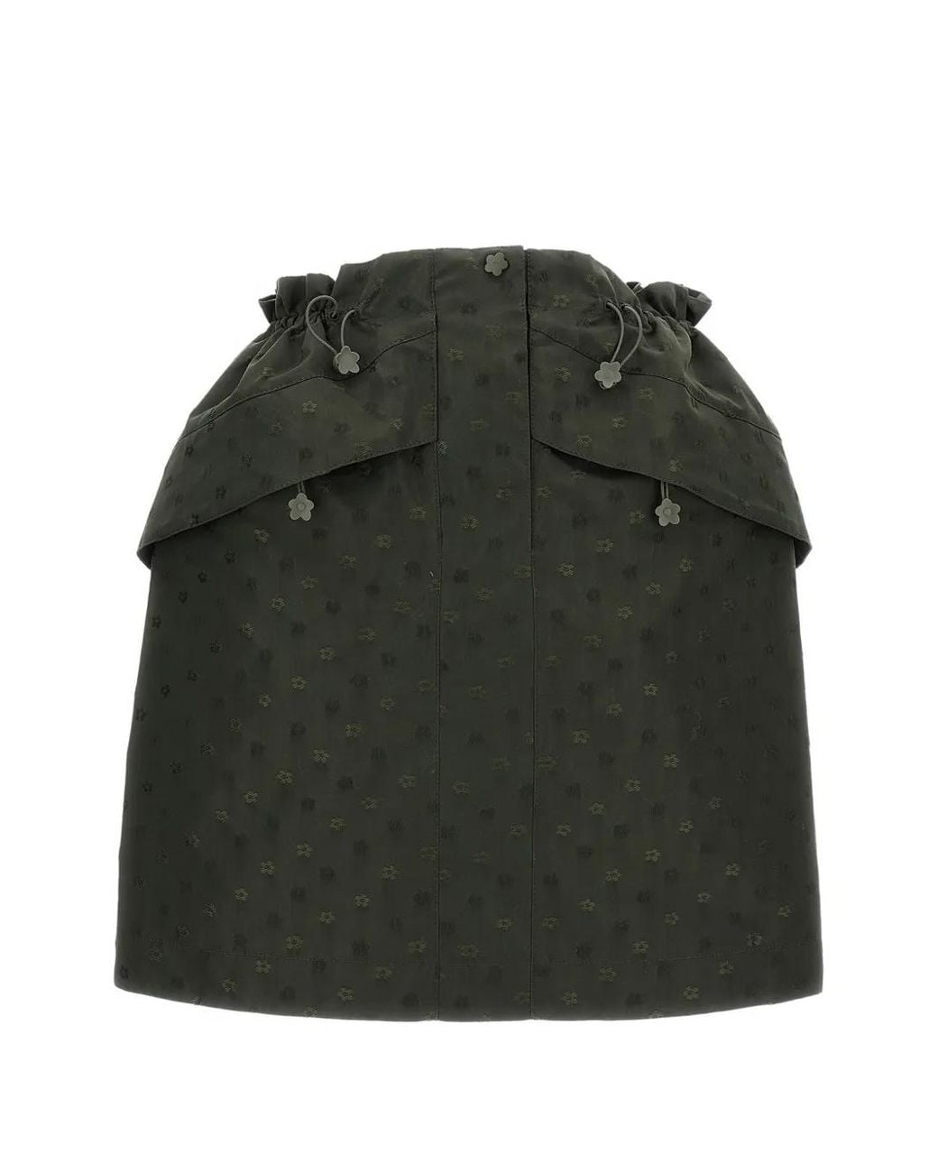 CECILIE BAHNSEN Green Delina Floral-Jacquard Mini Skirt