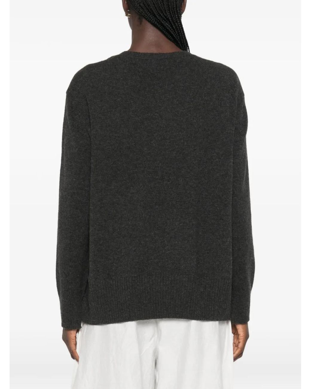 Be You Black Side-Slit Sweater