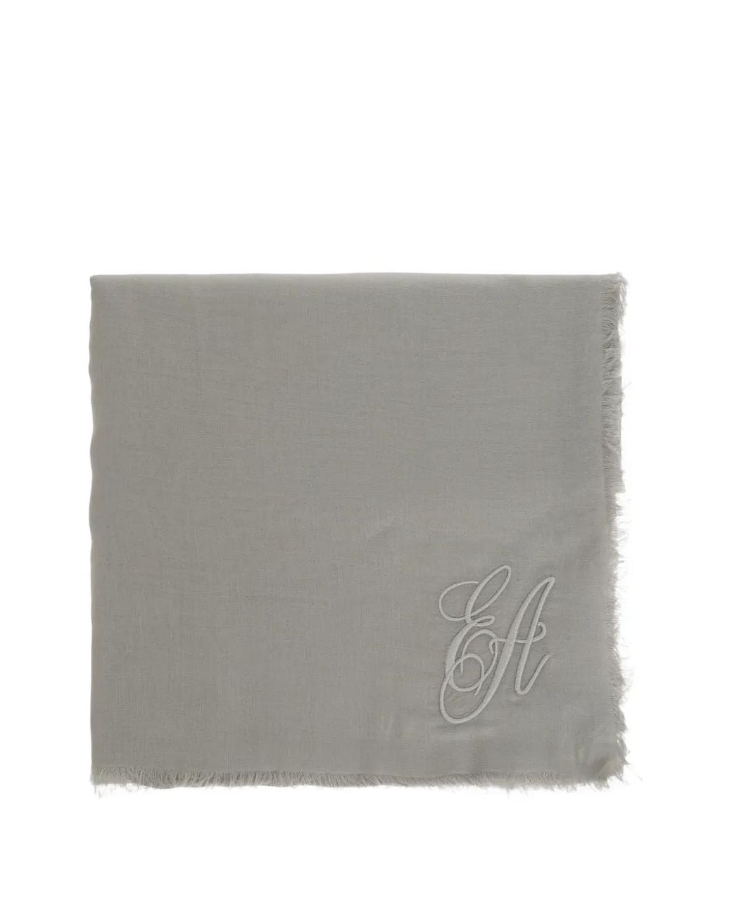 Emporio Armani Gray Cashmere Blend Stole