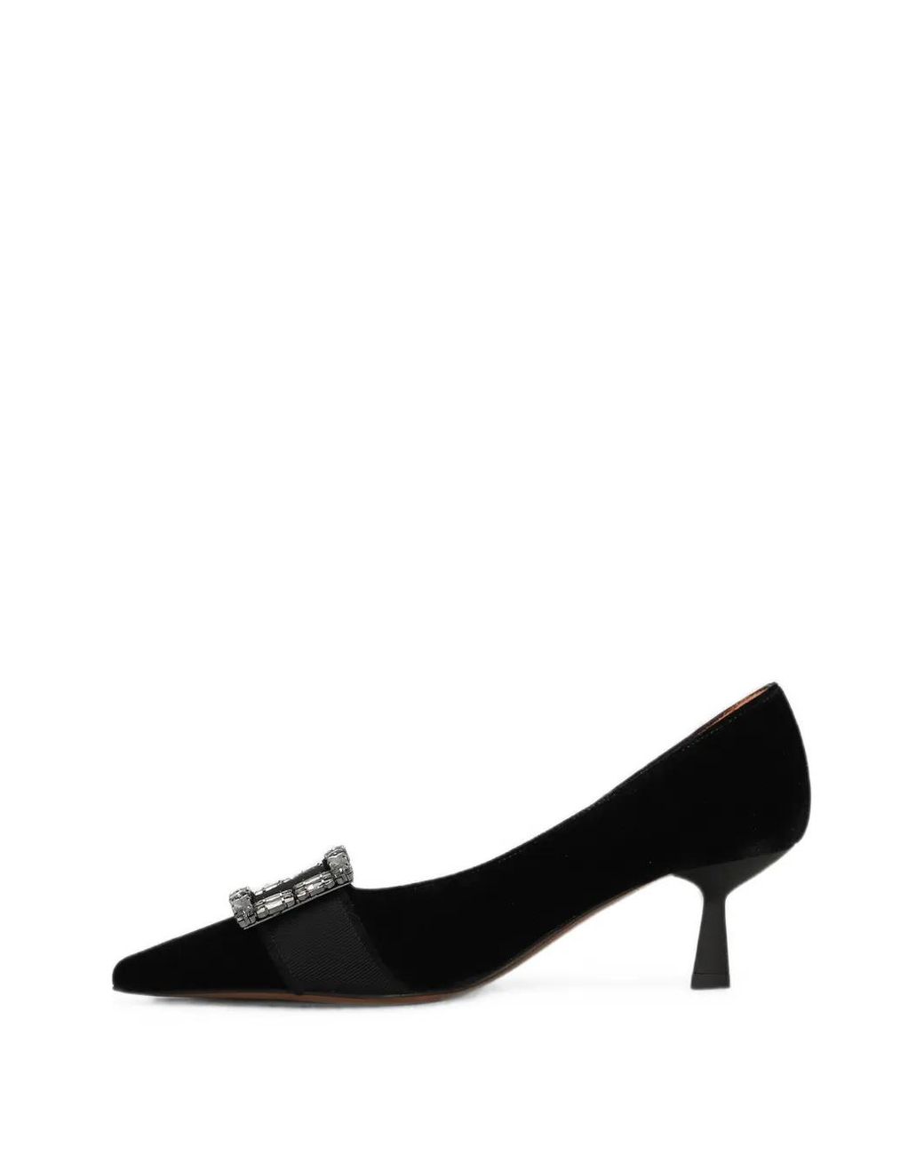 Roberto Festa Black Amarit Crystal-Buckle Pumps