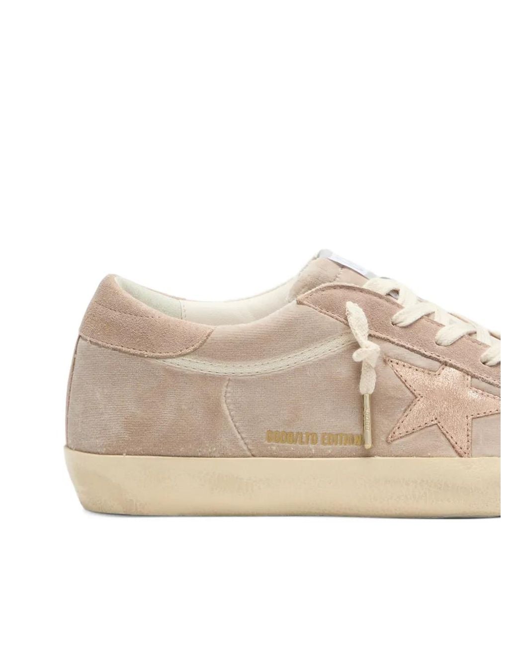 Golden Goose Deluxe Brand Natural Super-Star Velvet Sneakers