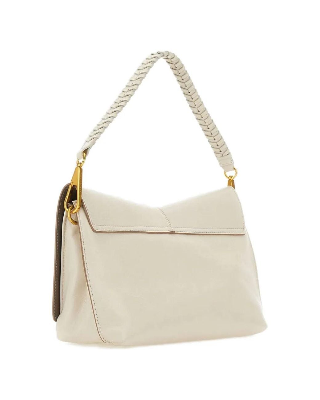 Borsa A Spalla Diva Con Manico Intrecciato di Gianni Chiarini in Natural