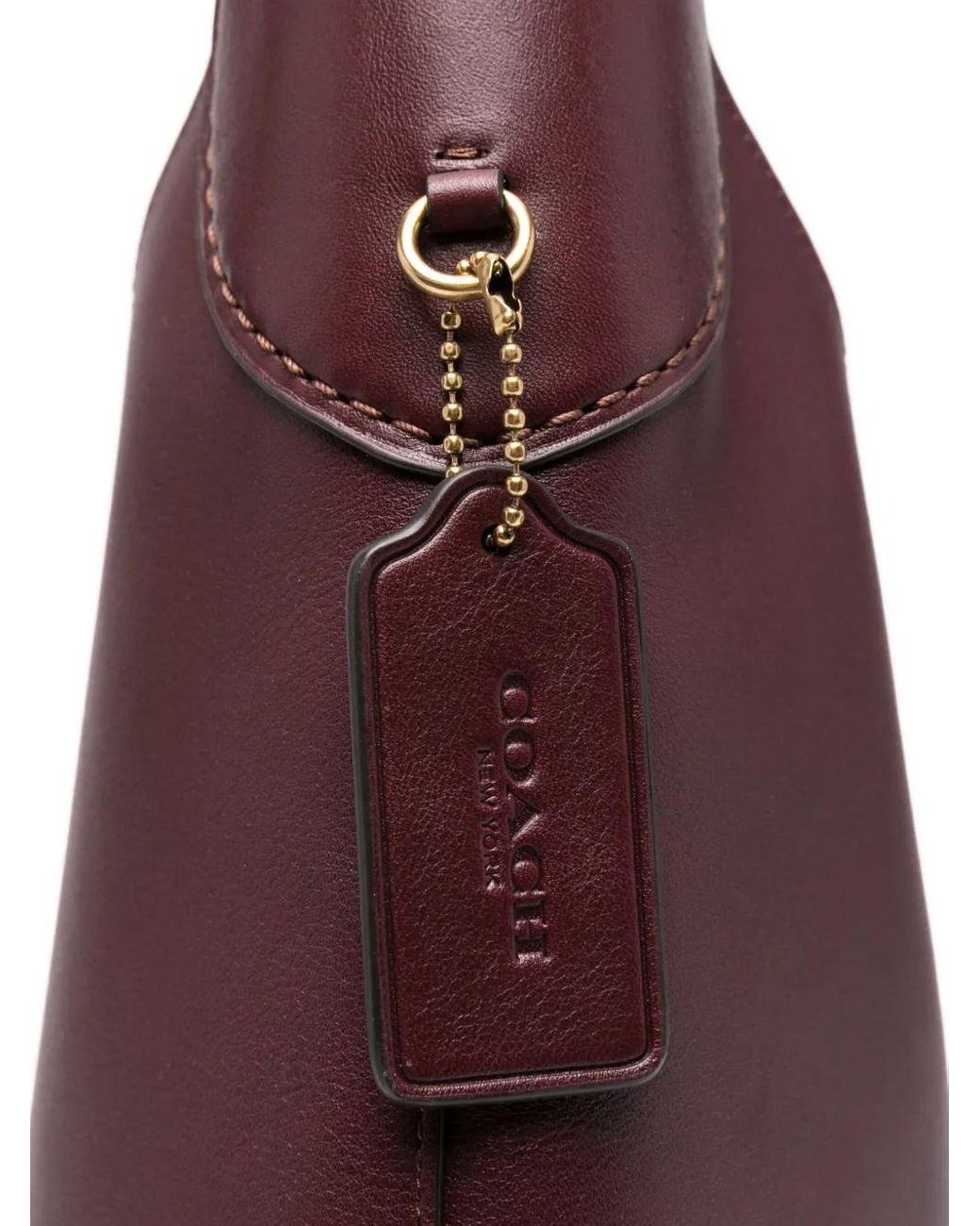COACH Purple 39 Brooklyn Leather Shoulder Bag