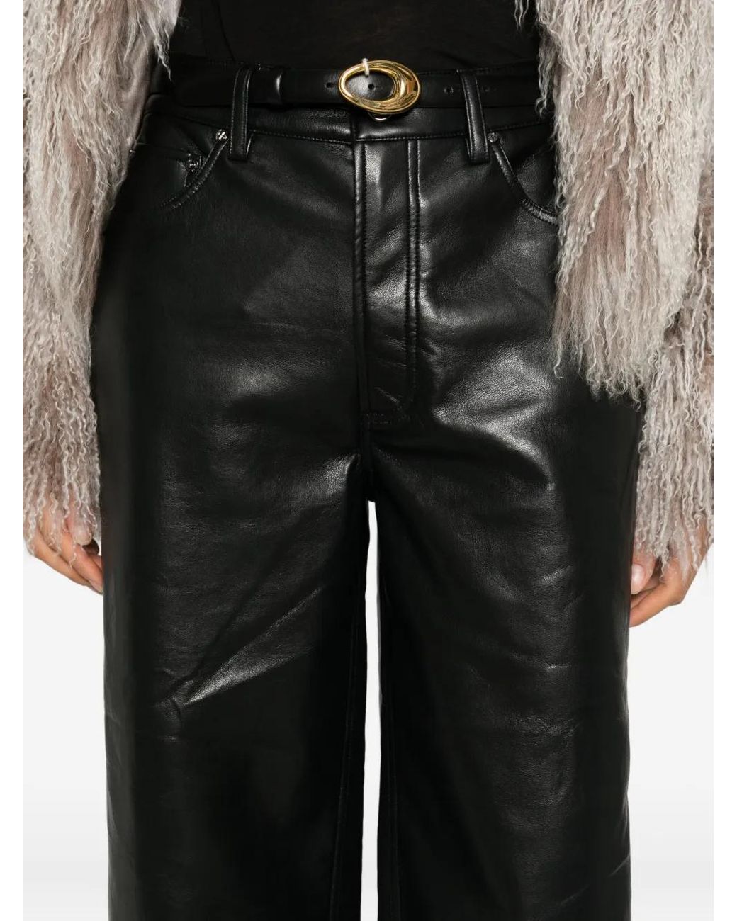 Anine Bing Black Manon Elasticated Trousers