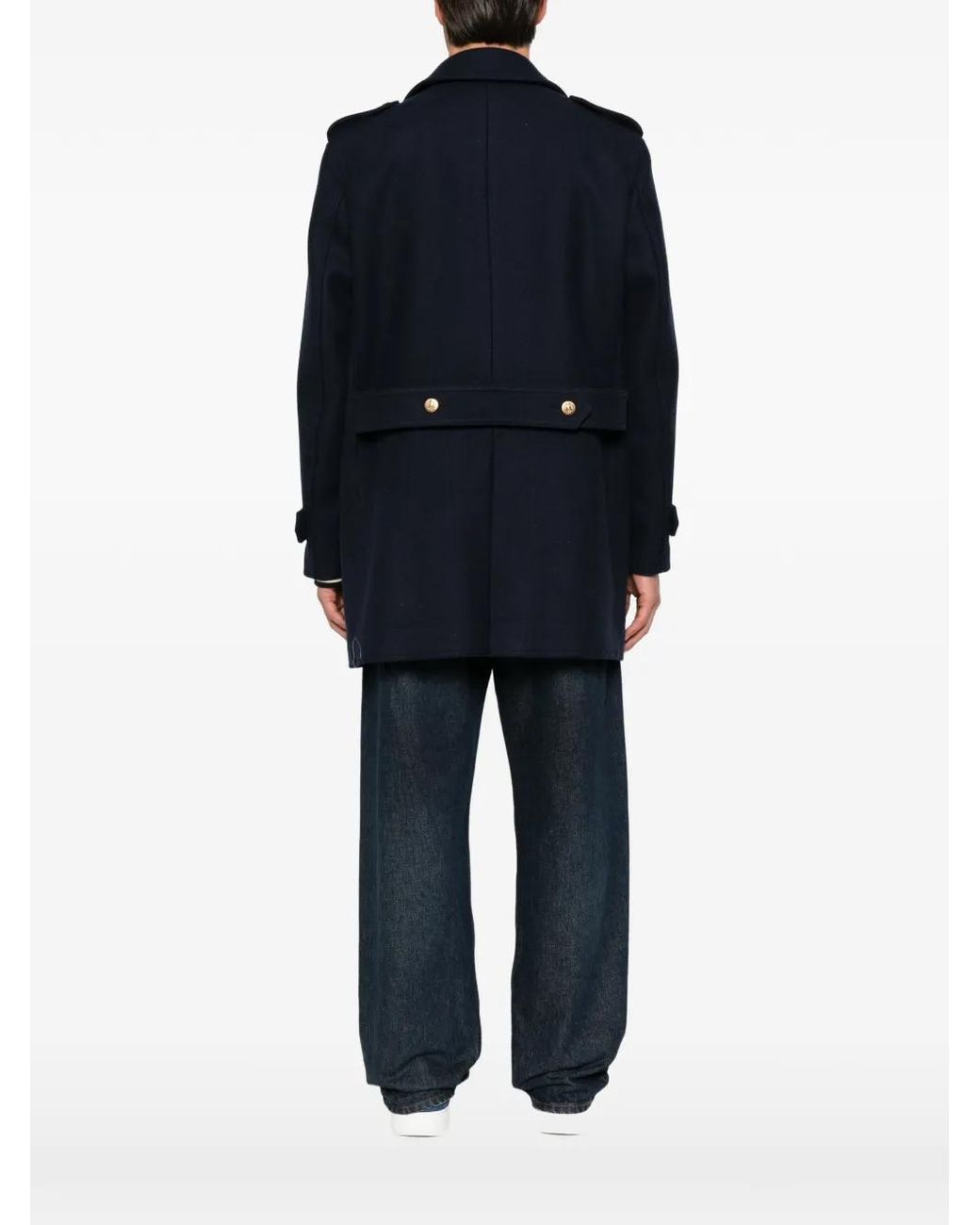 Dolce & Gabbana Blue Coat for men