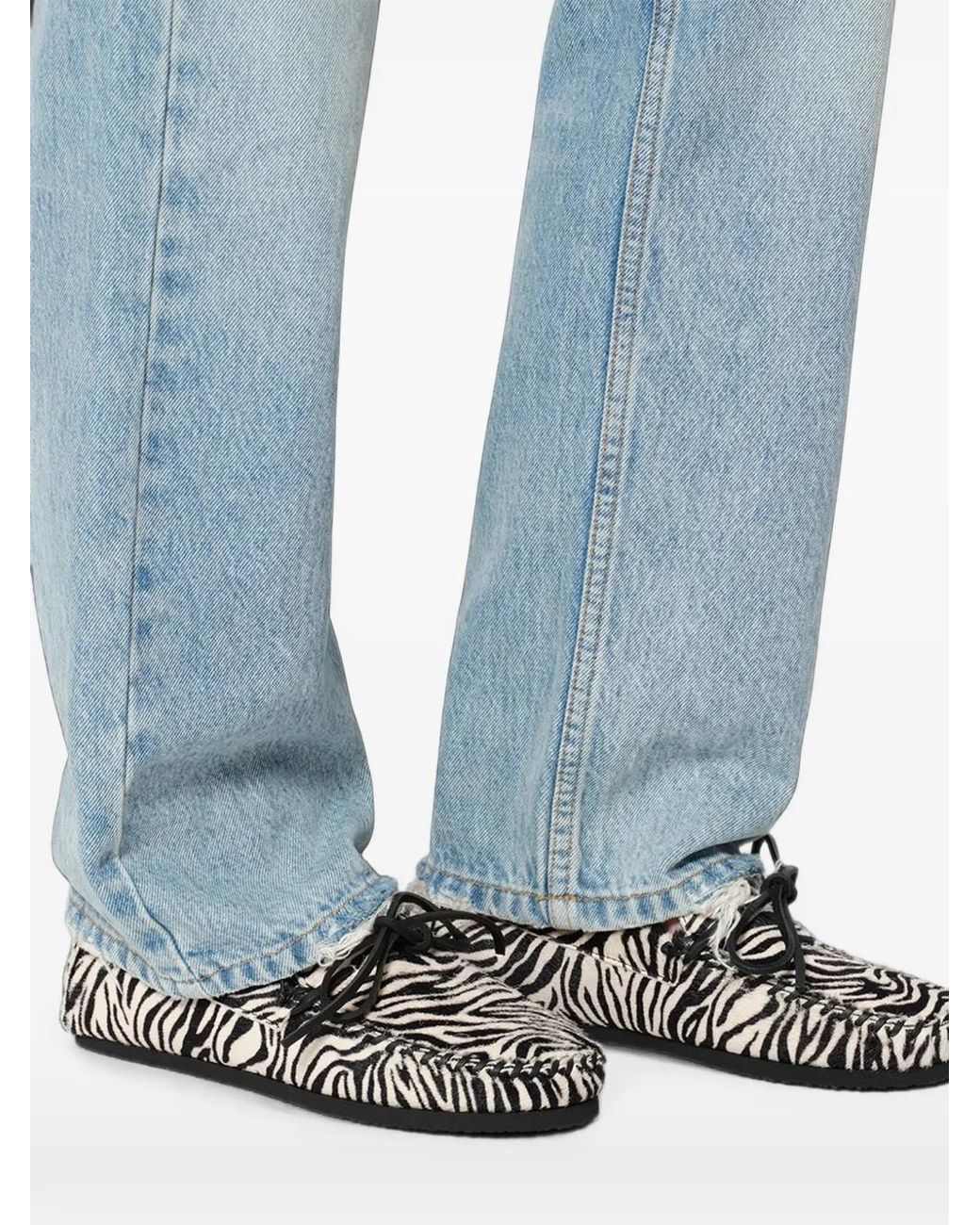 Isabel Marant White Fitza Loafers