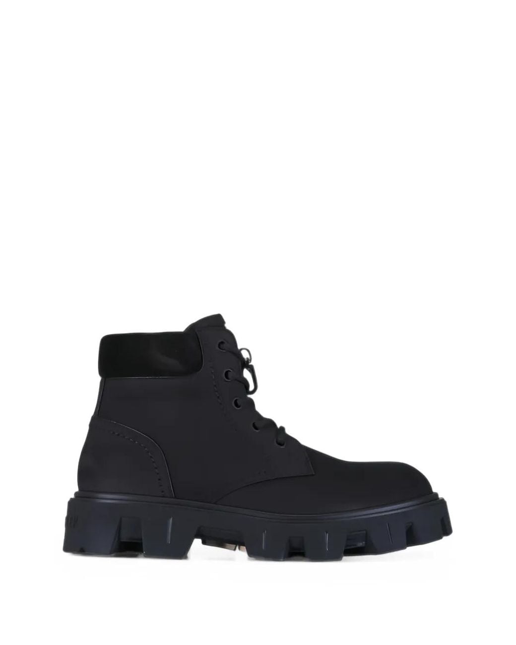 Moncler Black Suede Chunky-Sole Boots for men