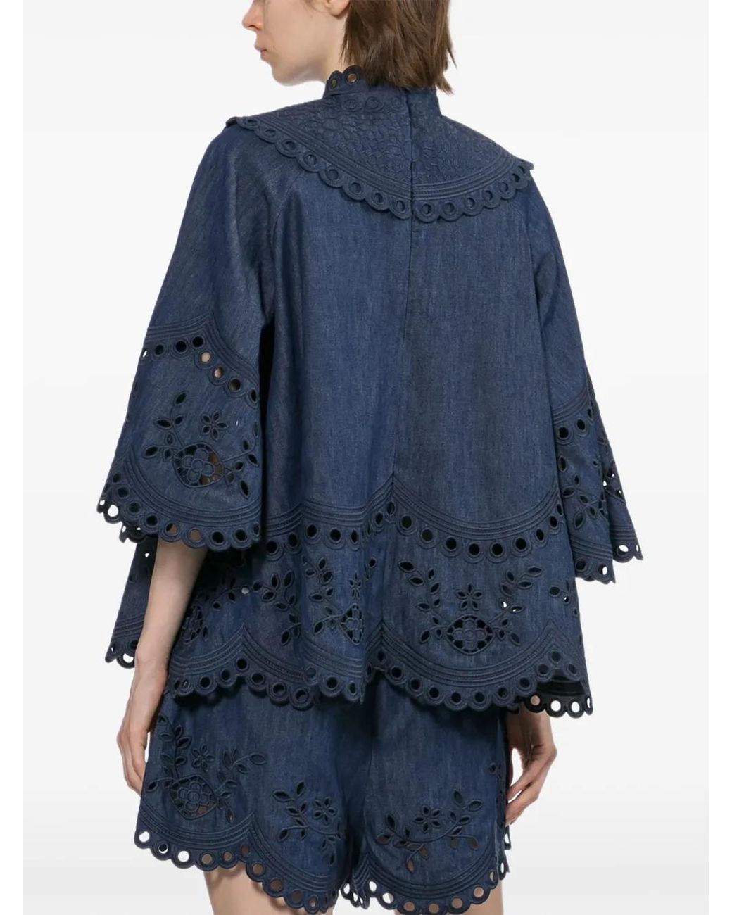 Zimmermann Blue Mahon Denim Top