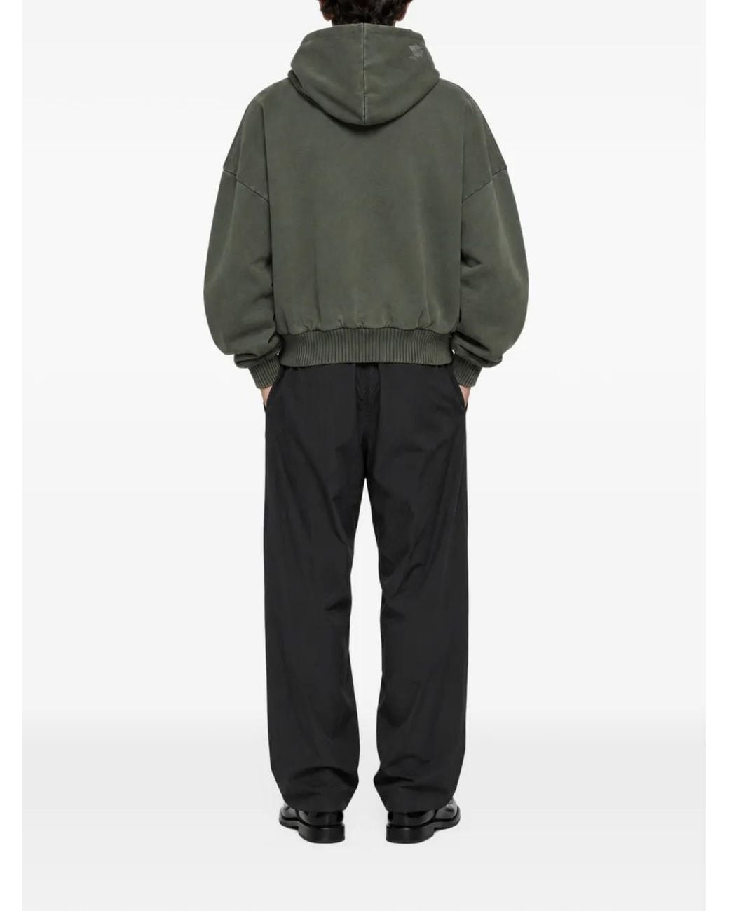 House of Errors Green Eye-Print Drop-Shoulder Hoodie for men