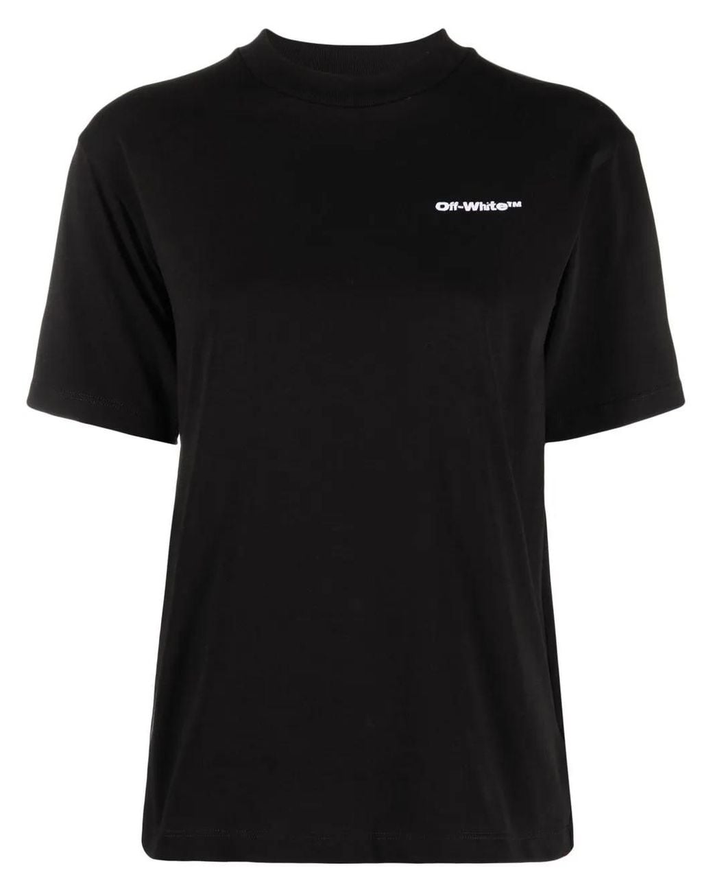 Off-White c/o Virgil Abloh Black Logo Print Short-Sleeve T-Shirt