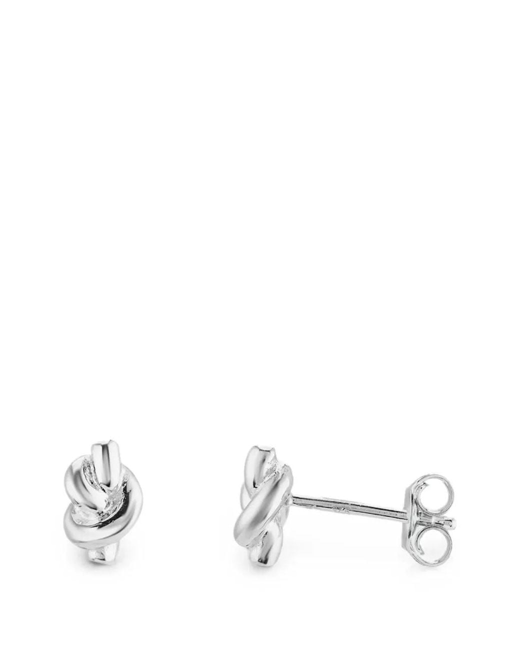 Auree Jewellery White St Ives Knot Earrings
