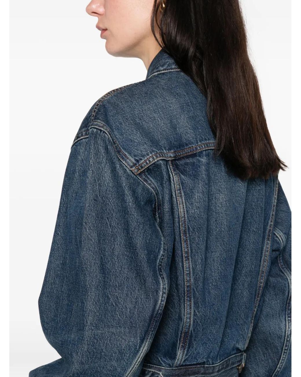 Veste En Jean À Poches Poitrine FRAME en coloris Blue