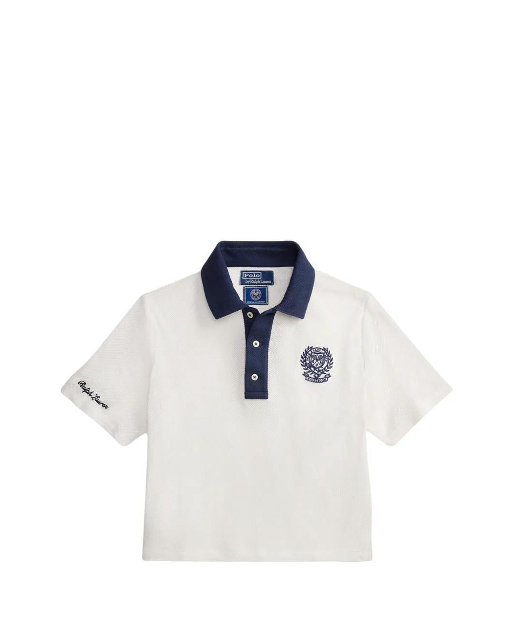 Polo Ralph Lauren White X Wimbledon Collection Embroidered-Crest Polo Shirt