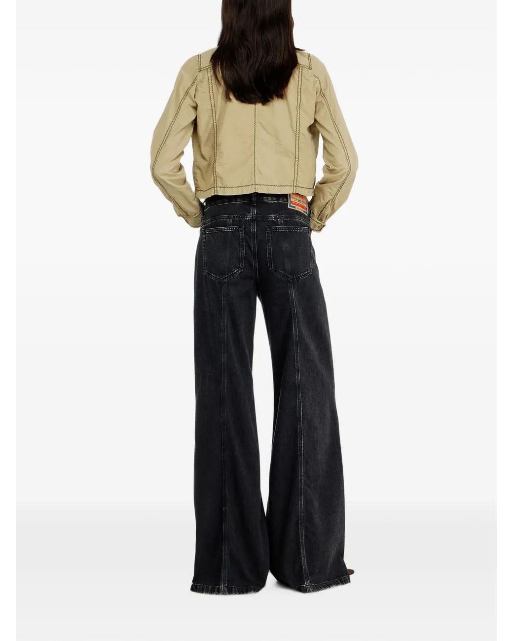 DIESEL Blue Flare Jeans Low-Waist D-Akii