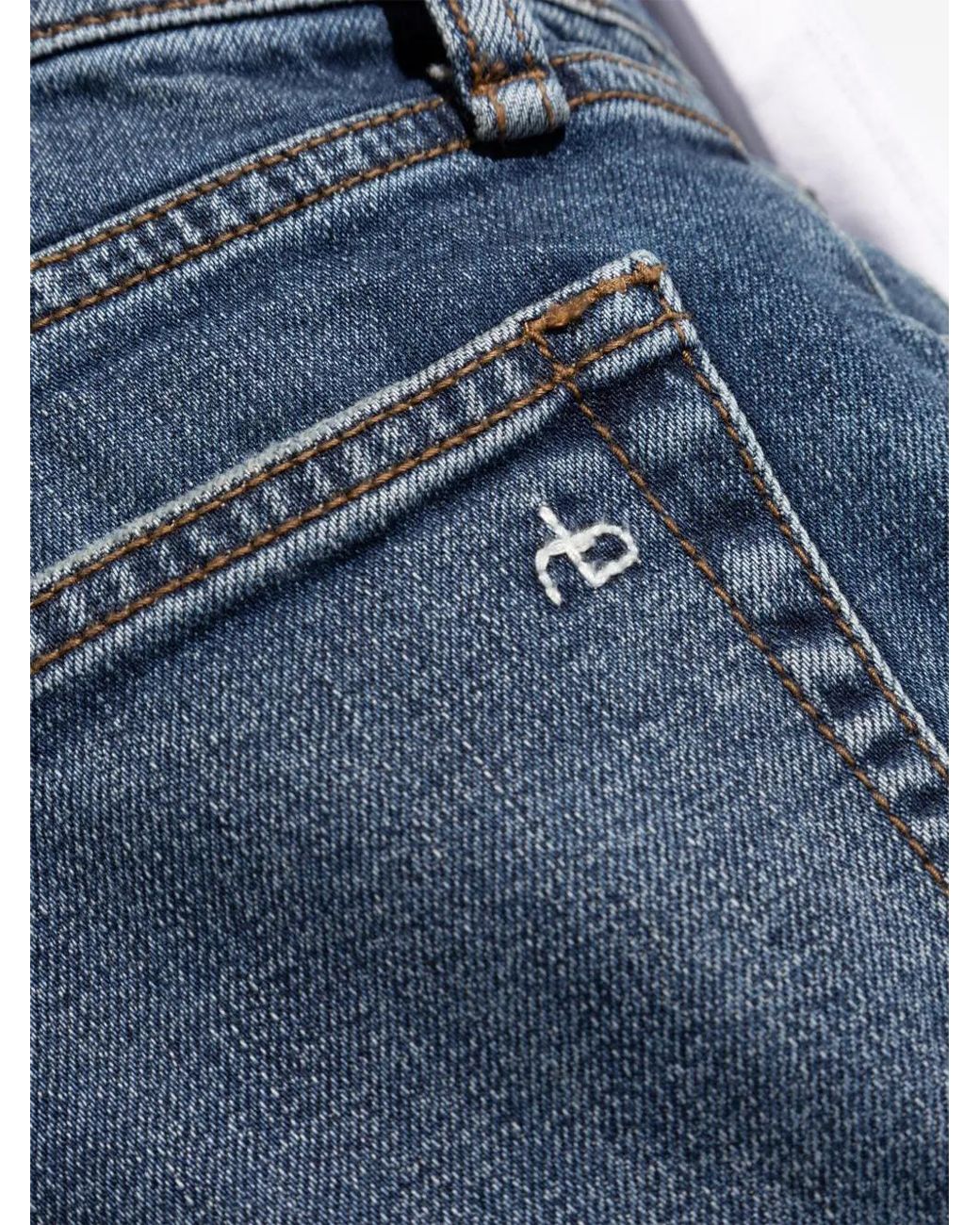 Rag & Bone Blue Jared Mid-Rise Jeans for men