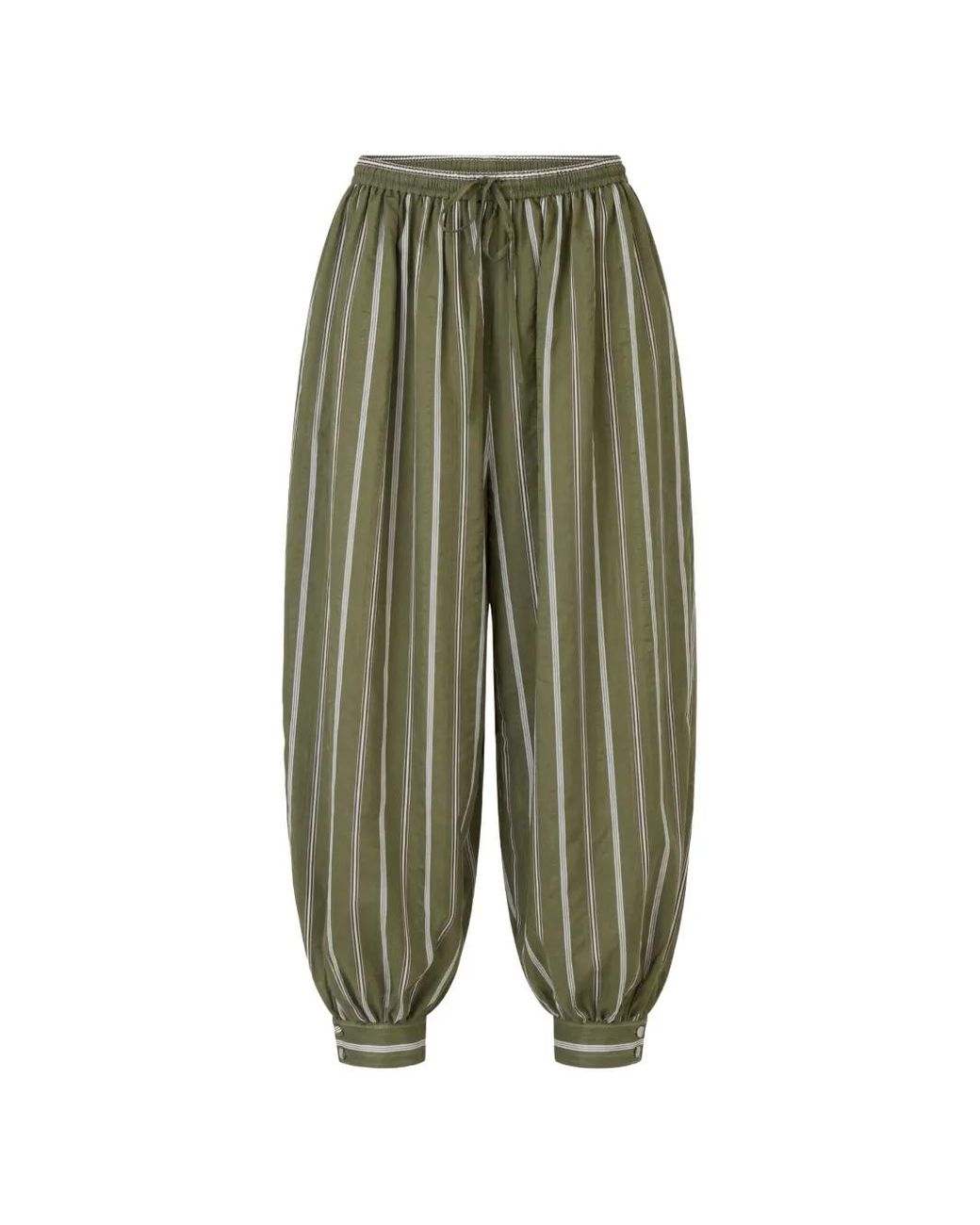 Cinq À Sept Green Pantalon Sullivan À Rayures