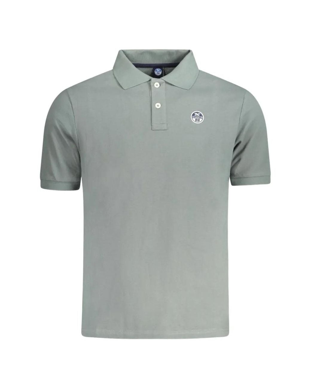 North Sails Gray Short-Sleeve Polo Shirt for men