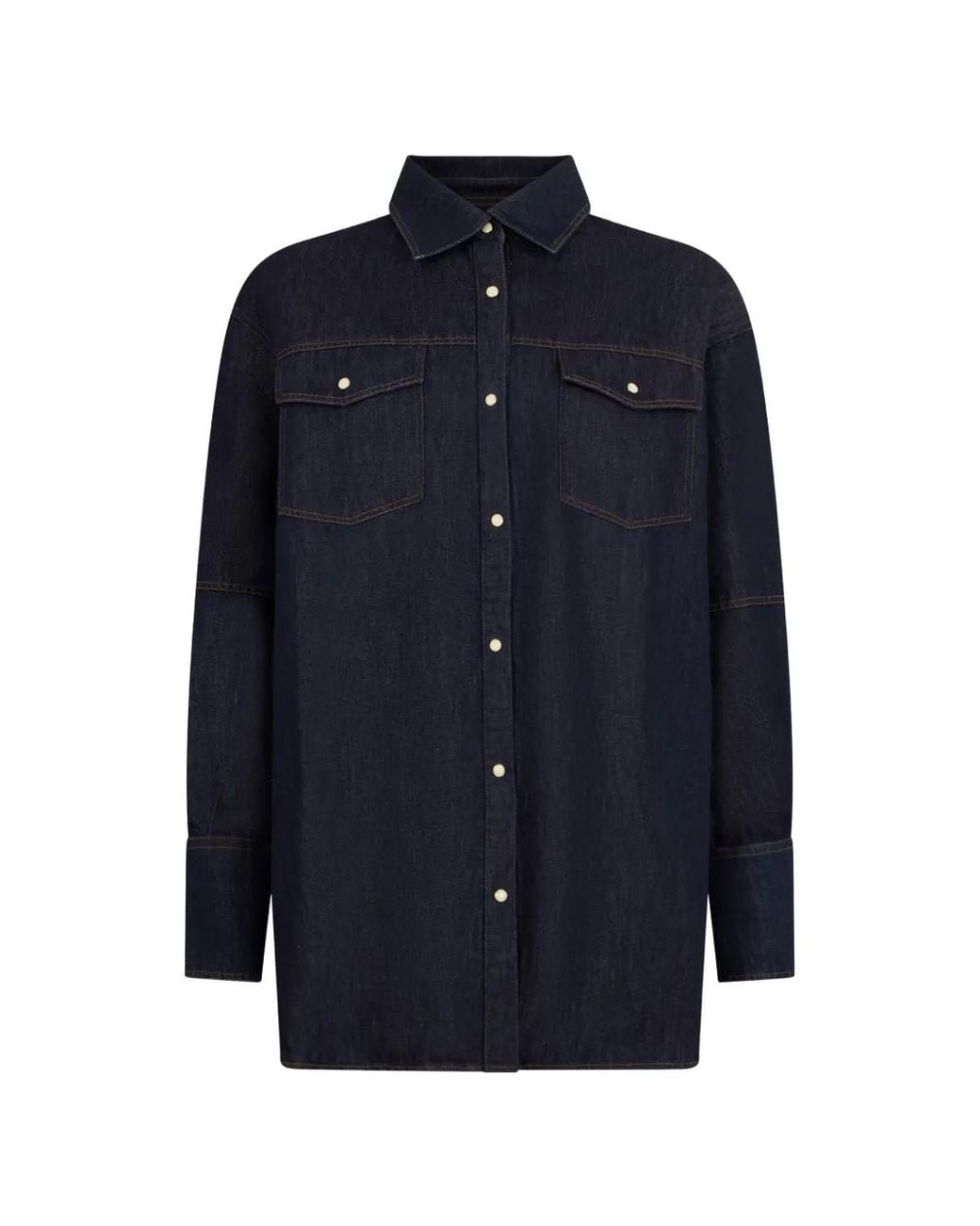 Moorer Blue Flap-Pocket Denim Jacket