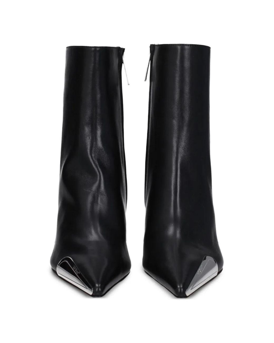 Off-White c/o Virgil Abloh Black Jitney Metal-Heel Ankle Boots