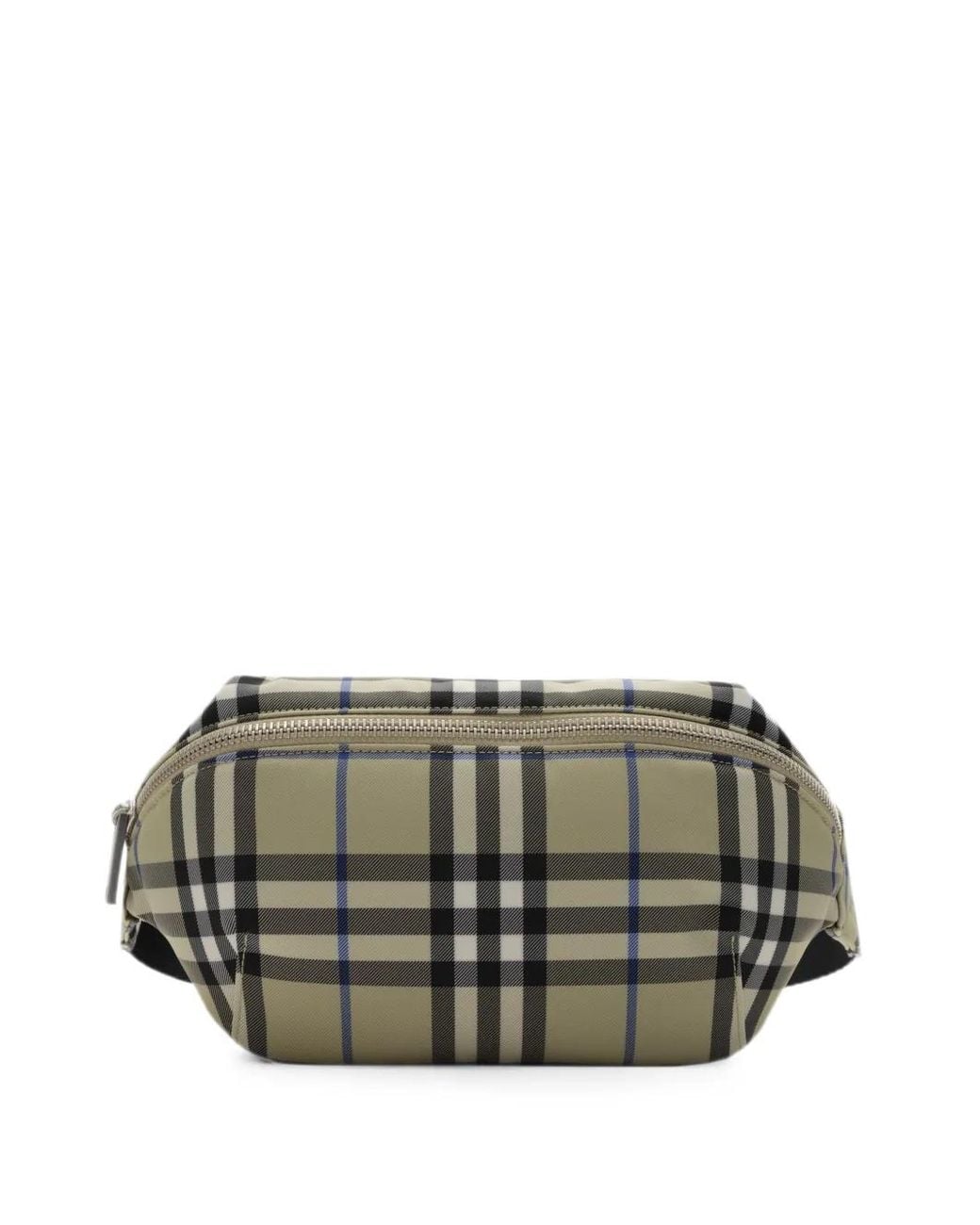 Burberry Gray Check Belt Bag for men