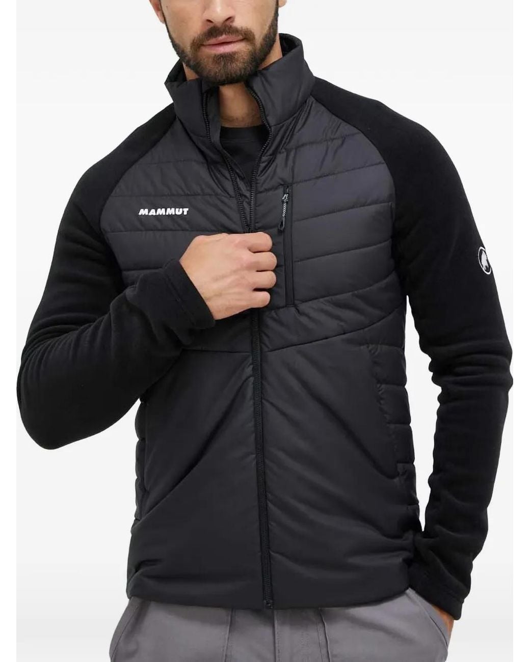 Mammut Black Innominata Ml Quilted Panelled Jacket for men