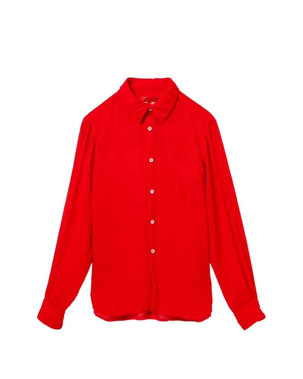 Comme des Garçons Red Pocket Button-Down Shirt
