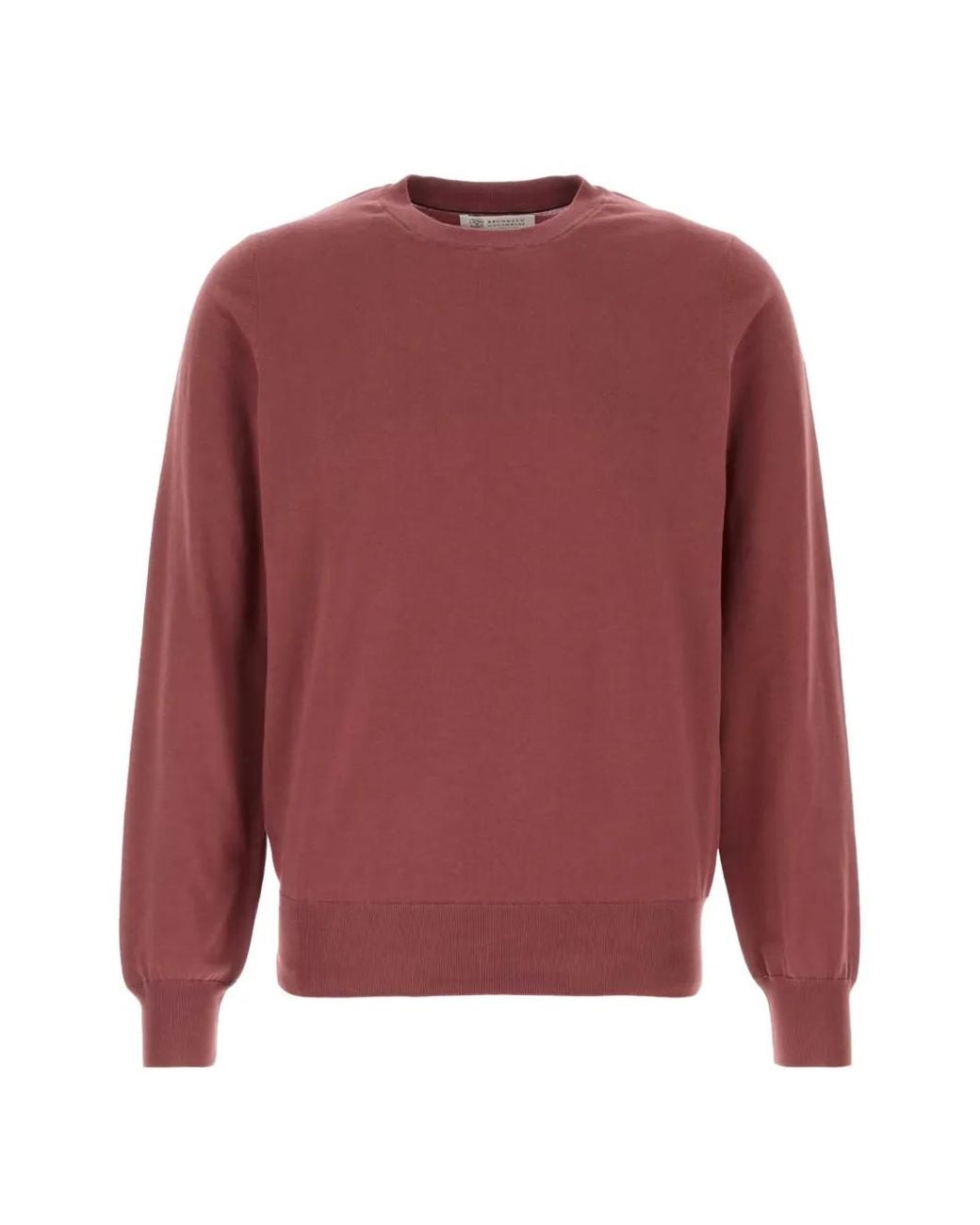 Brunello Cucinelli Red Round-Neck Knitwear for men