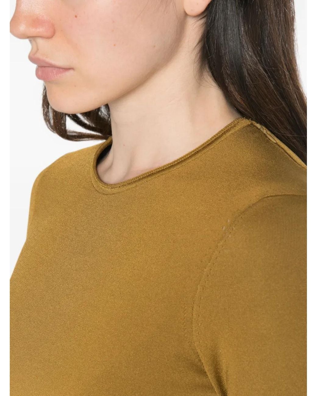 Tom Ford Yellow Pull Ceinturé À Manches Longues
