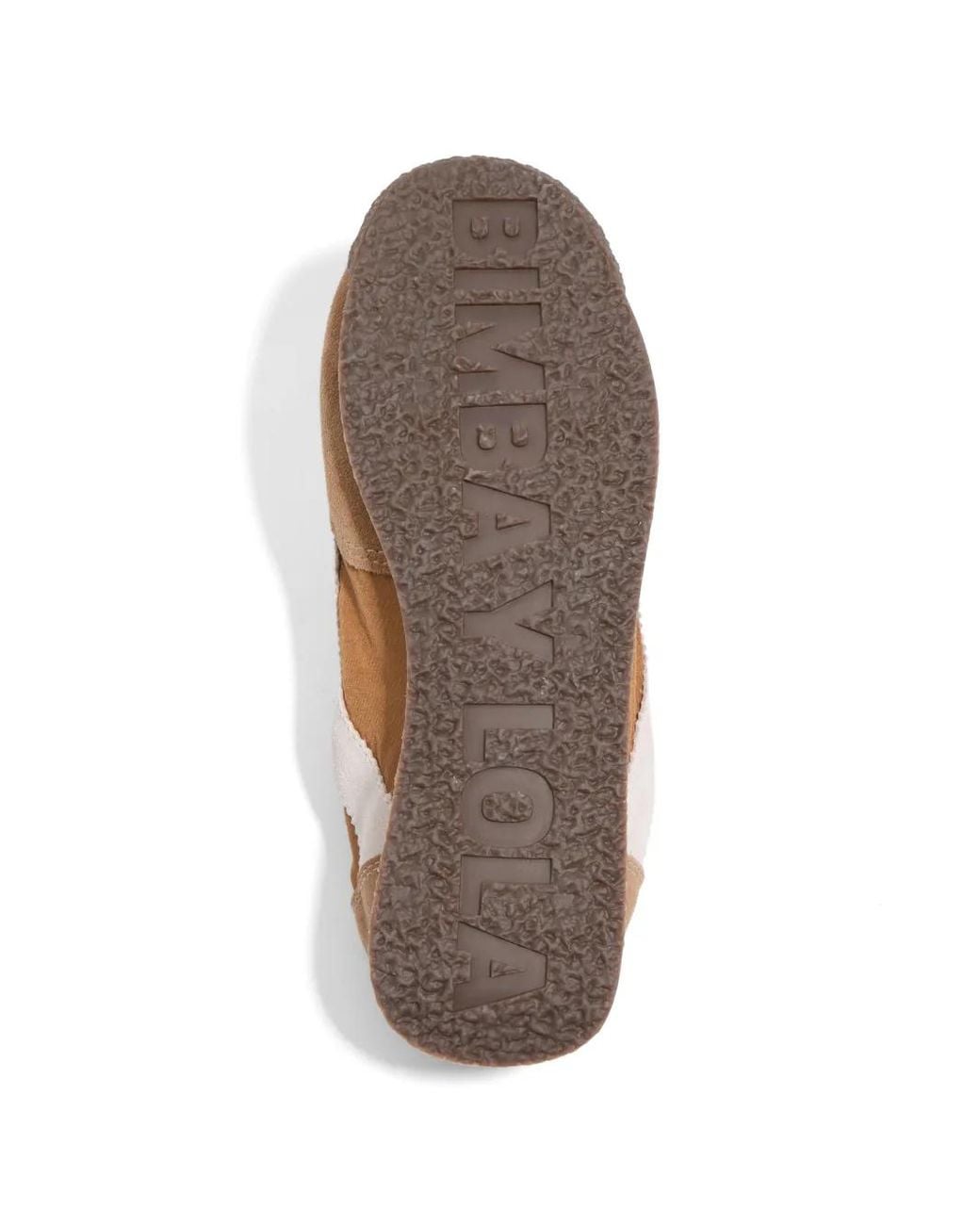 Bimba Y Lola White Honey Suede And Nylon 13 06 Sneakers