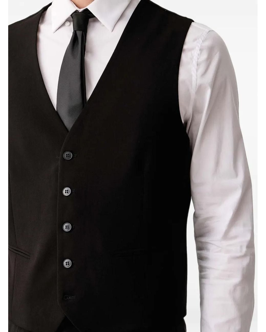 Chaleco Con Cuello En V Lindbergh de hombre de color Black
