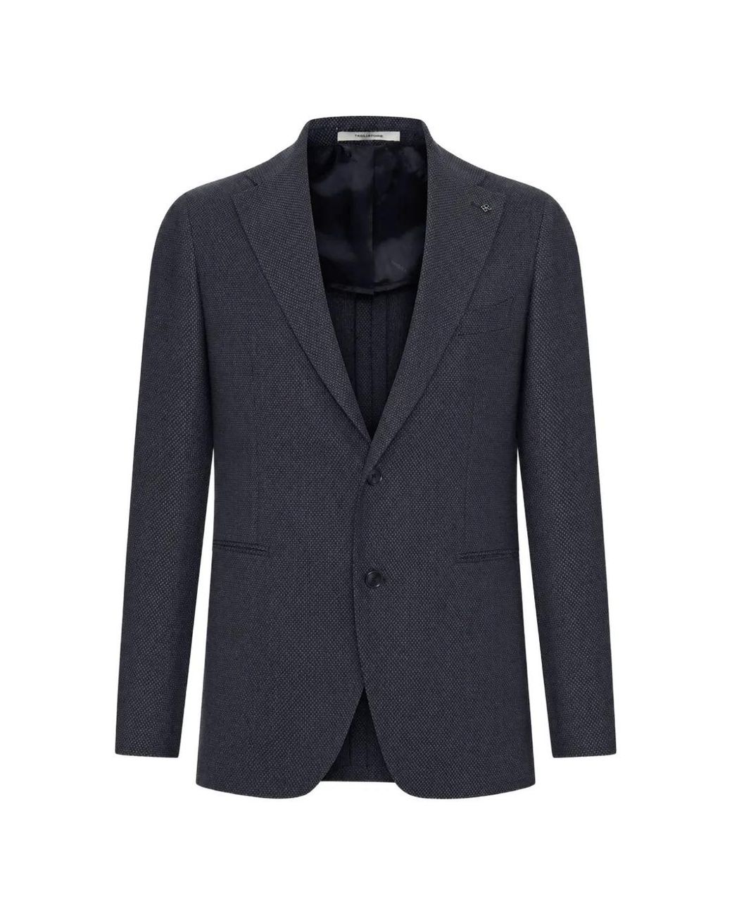 Tagliatore Blue Textured Single-Breasted Blazer for men