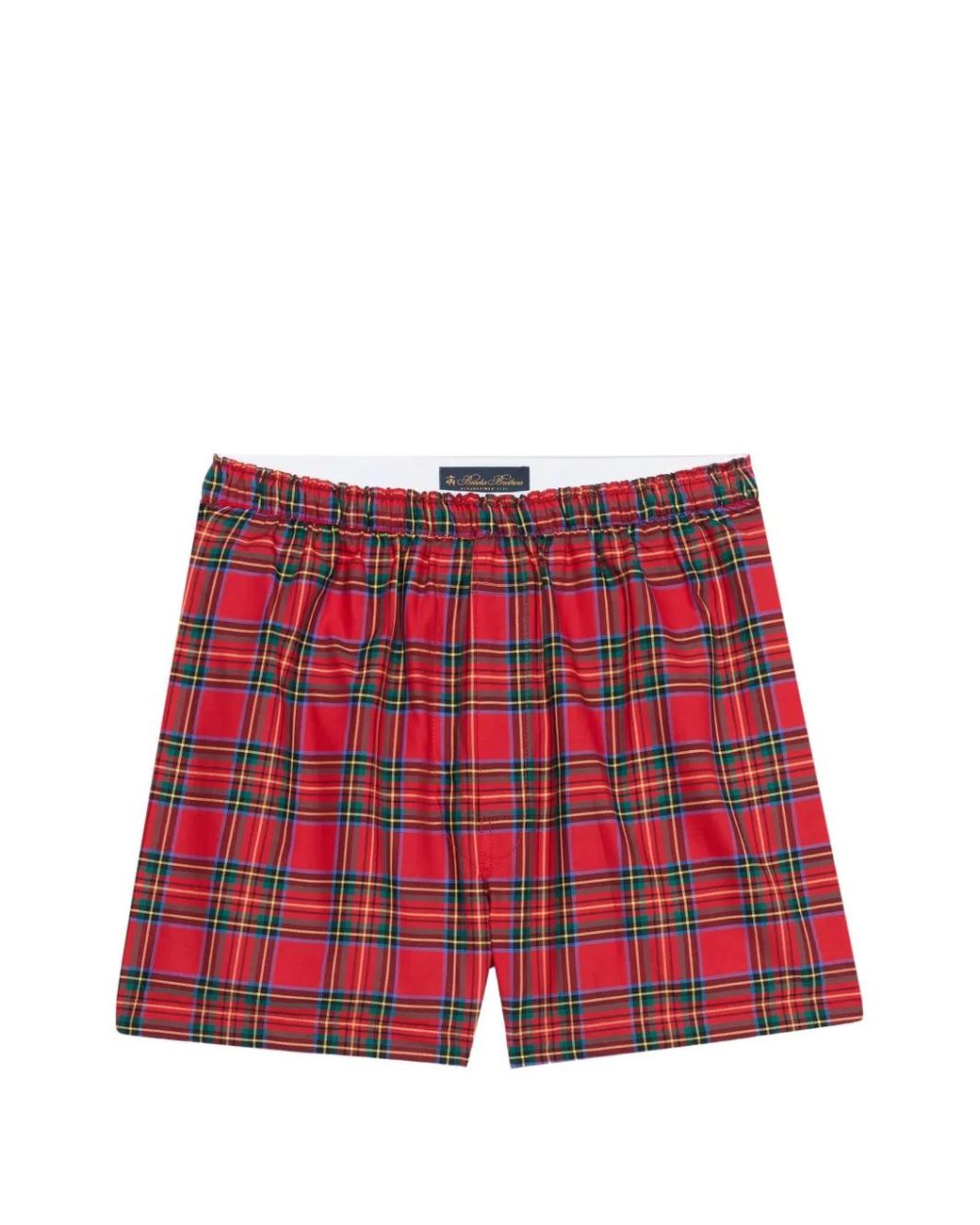 Brooks Brothers Red Tartan-Check Boxer Shorts for men