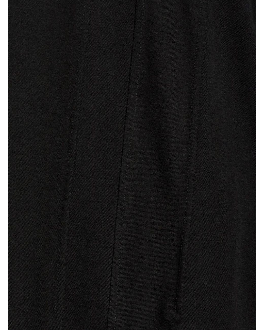 Yohji Yamamoto Black Seam-Detail Long-Sleeve T-Shirt for men