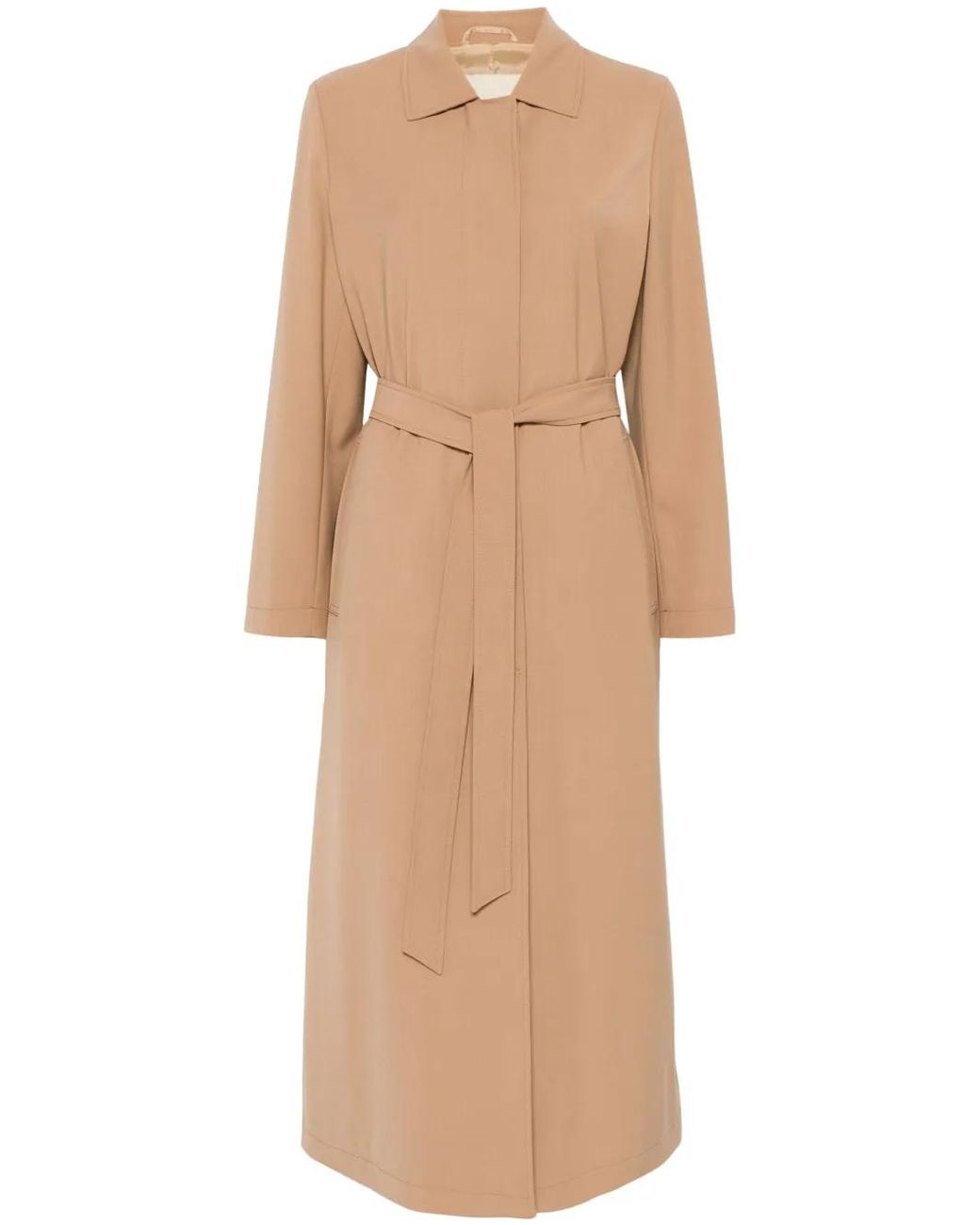 Herno Natural Wool-Blend Raincoat
