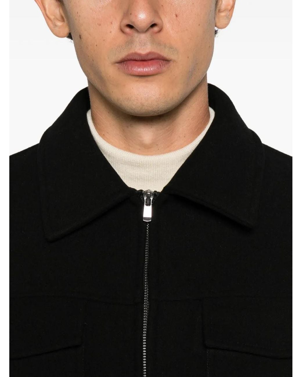 Manuel Ritz Black Zip-Fastening Bomber Jacket for men