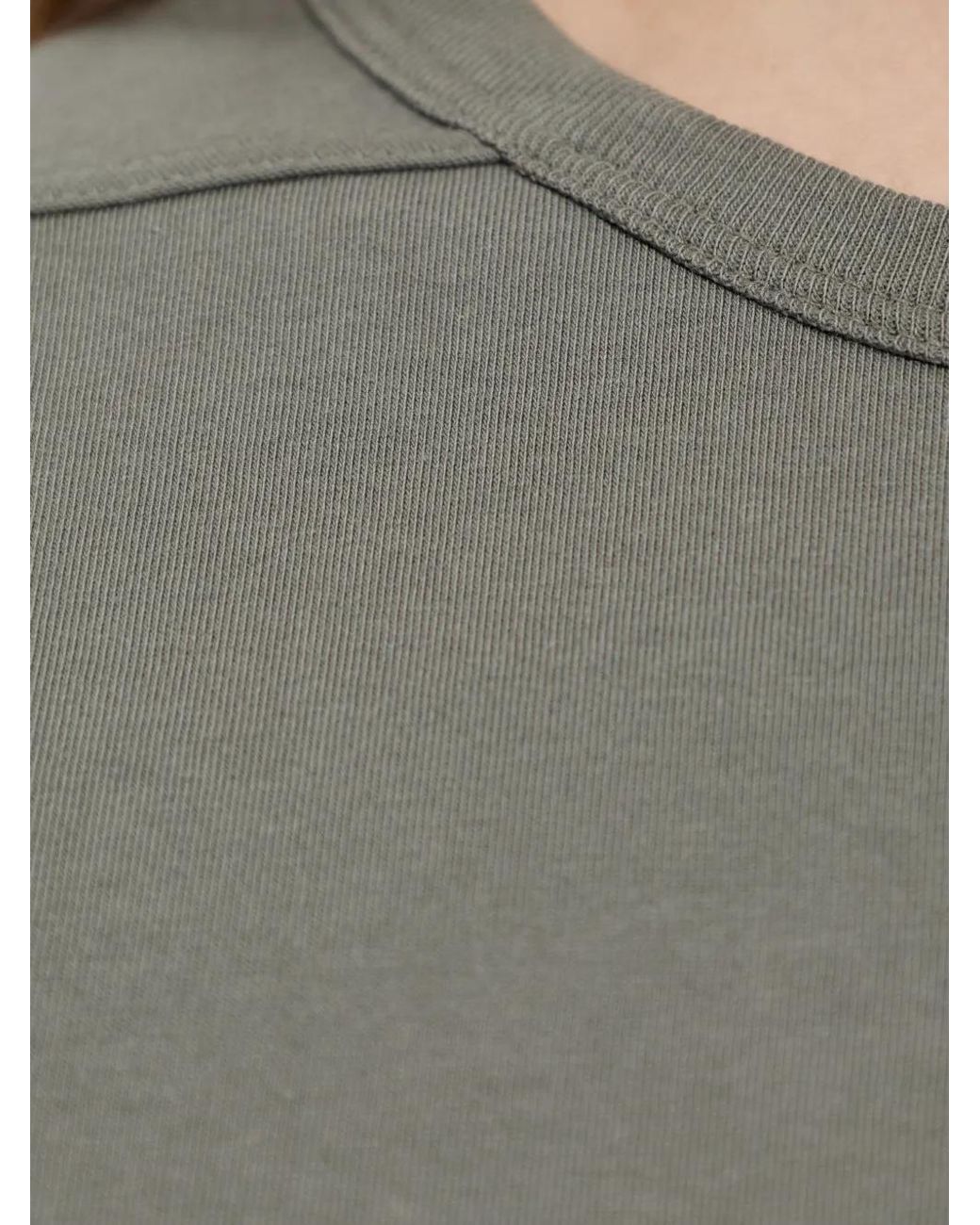 Rick Owens Green Cropped Level T T-Shirt