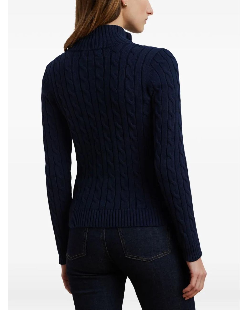 Ralph Lauren Blue Cable Knit Jacket
