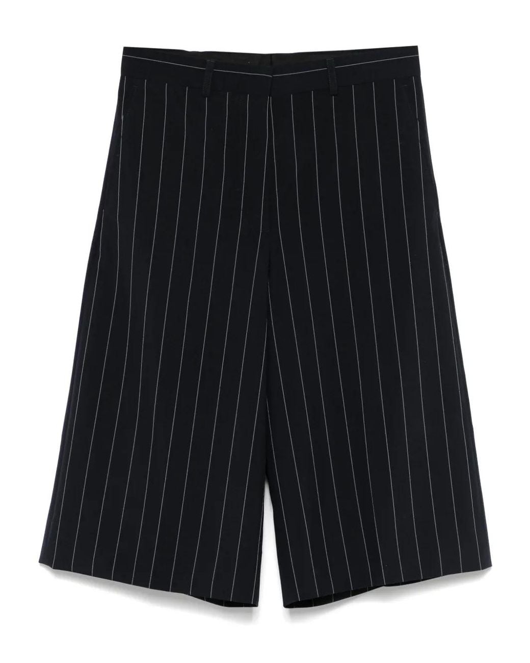 Stella McCartney Black Pinstriped Tailored Shorts