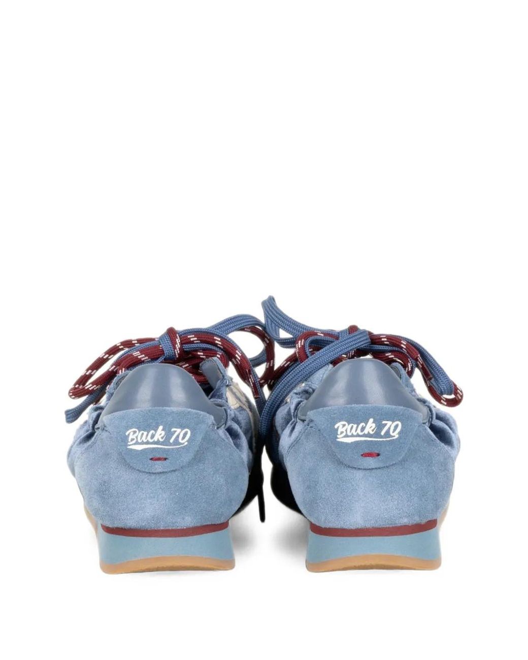 Back 70 Blue Rocket Logo-Patch Sneakers