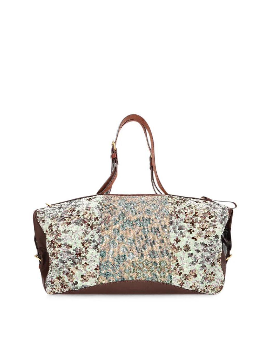 Dries Van Noten Natural Embroidered East-West Bag